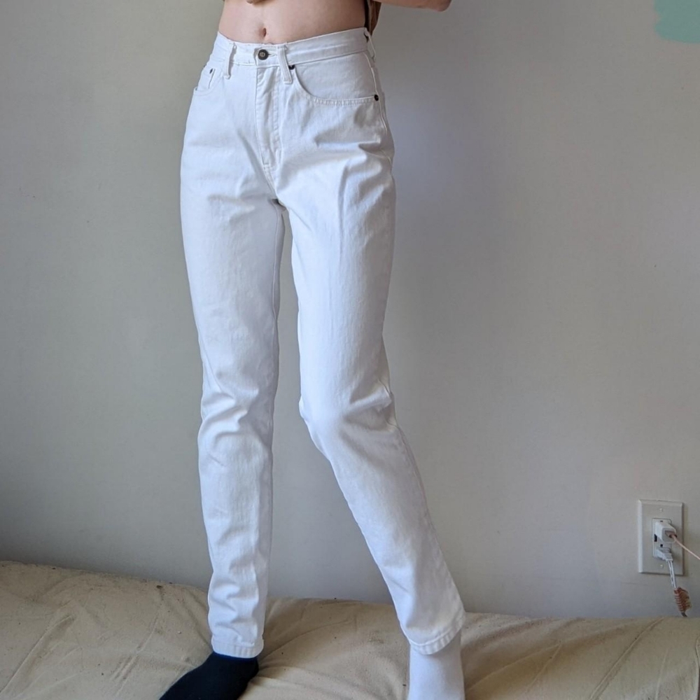 Vintage 90's Express Jeans White High Waisted Denim Jeans